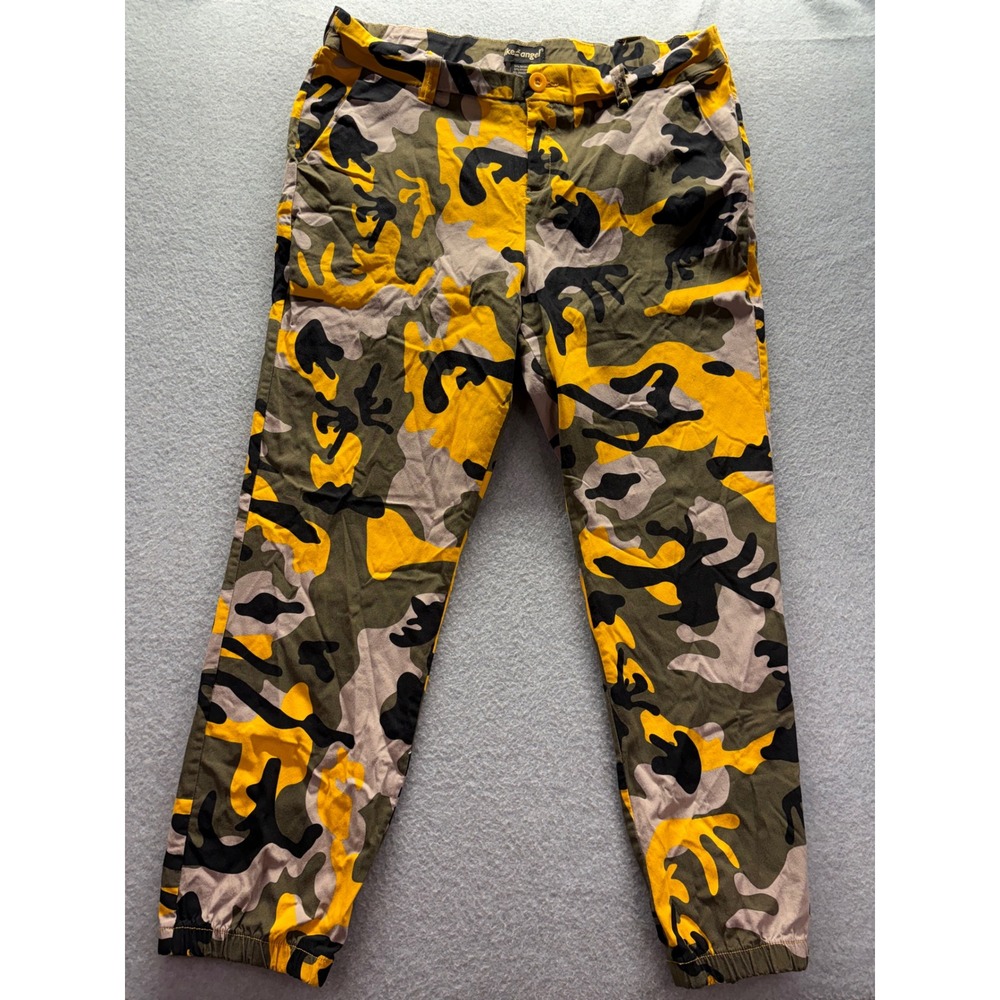 Like An Angel‎ Yellow Camo Jogger Pants Plus Size 3X Camouflage Streetwear